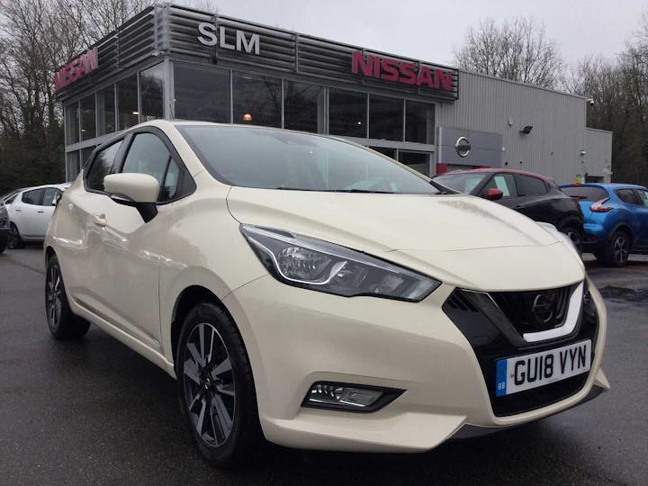 White Nissan Micra Acenta Limited Edition 2018
