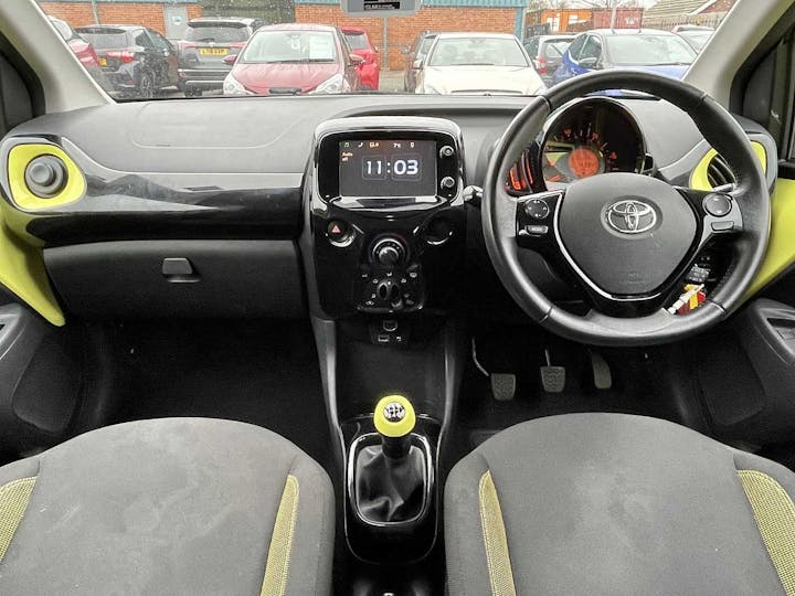 Yellow Toyota Aygo VVT-i X-cite 3 2016