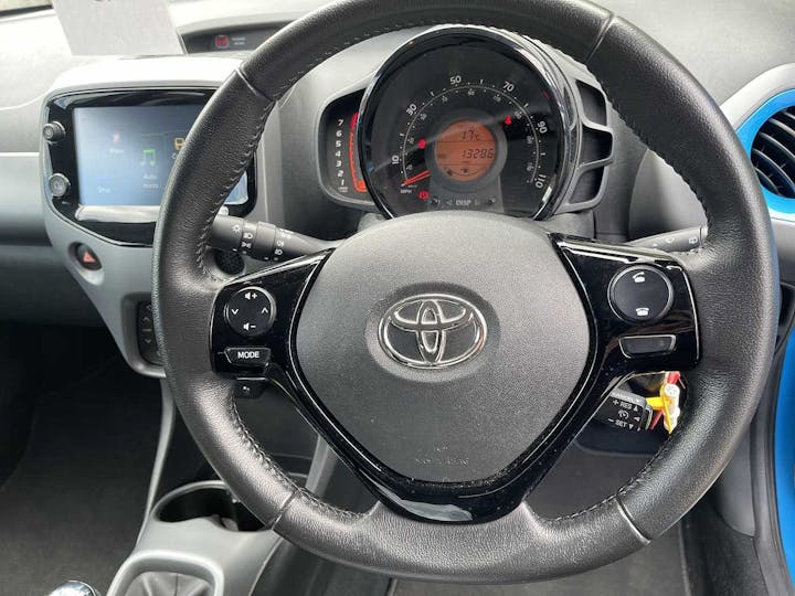 Blue Toyota Aygo VVT-i X-trend 2019
